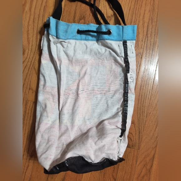 Vintage Spiegel drawstring canvas bag, H 18" x L 13" - Picture 12 of 14